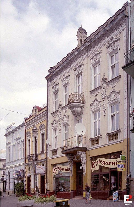 Building at Jagiellonian 5 in Nowy Sącz housing a bookstore (monument No. A-709) Building at Jagiellonian 5 in Nowy Sącz